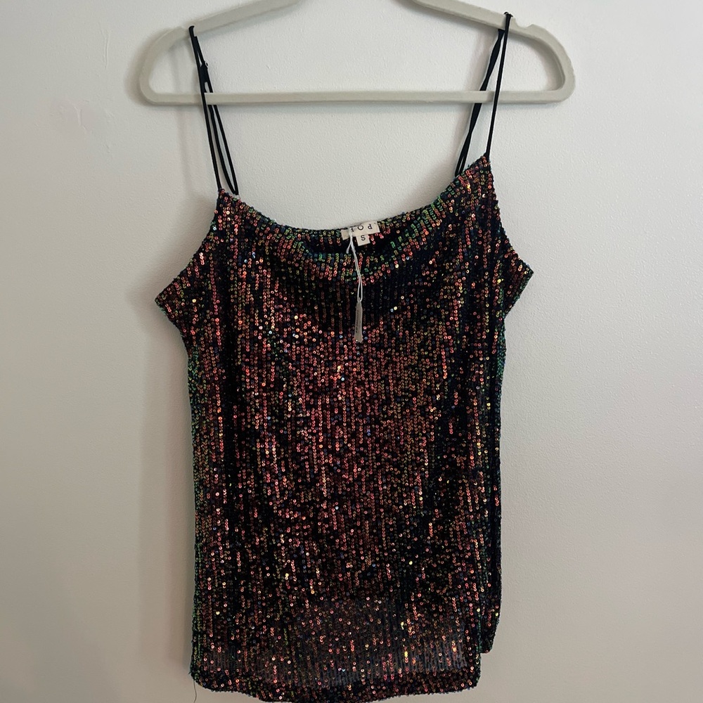 Glitter sequin cami